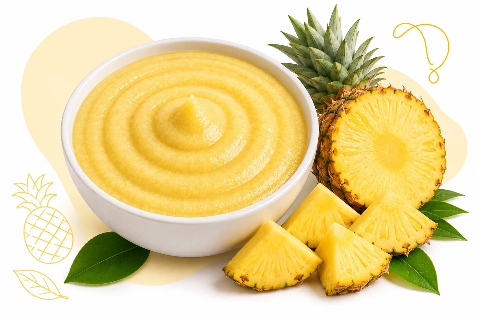 Aseptic Fiber Rich Pineapple Pulp