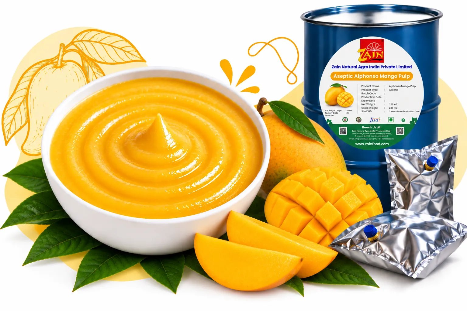 Aseptic Alphonso Mango Pulp