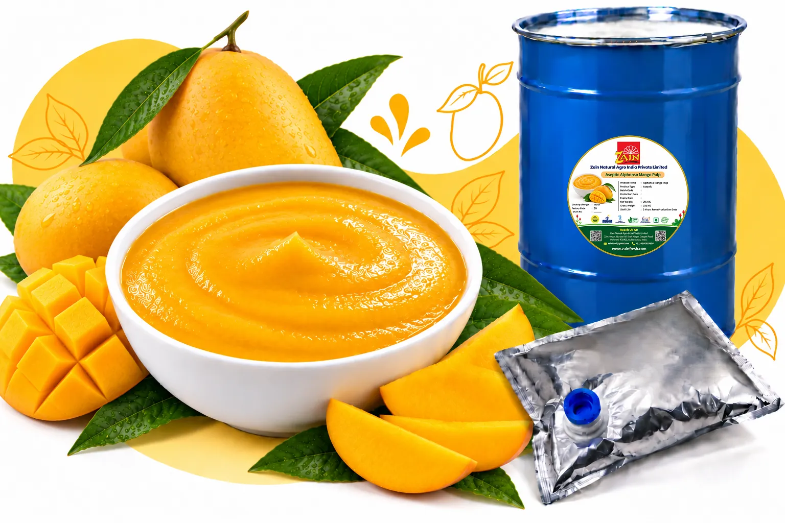 Aseptic Alphonso Mango Pulp