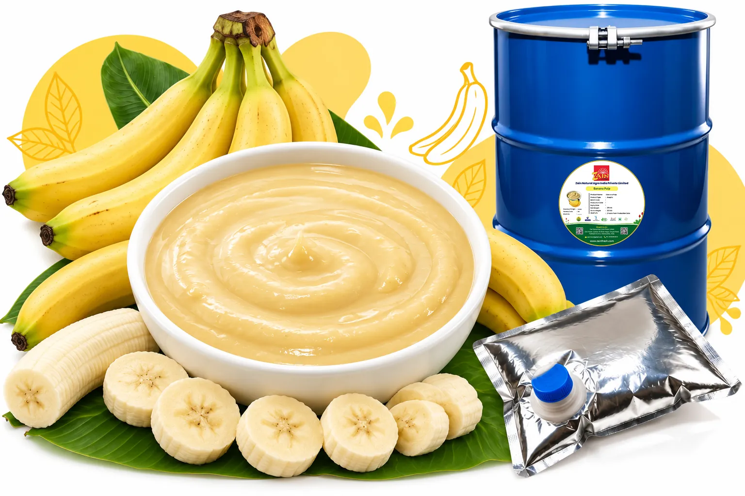 Aseptic Banana Pulp
