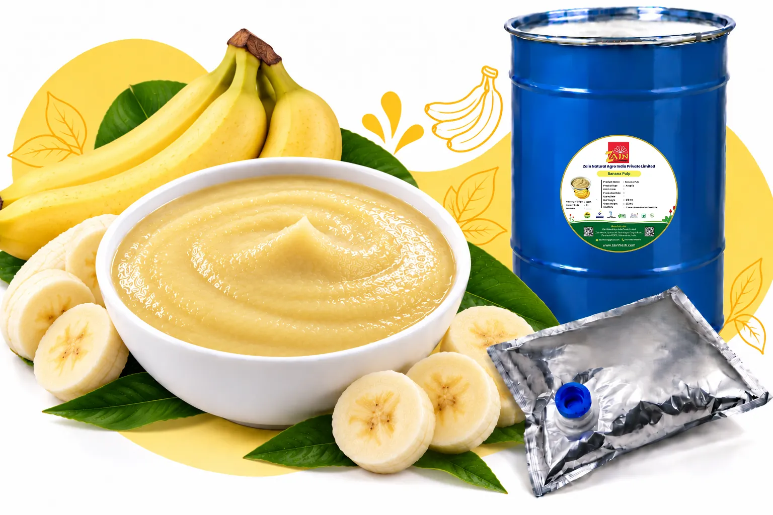 Aseptic Banana Pulp