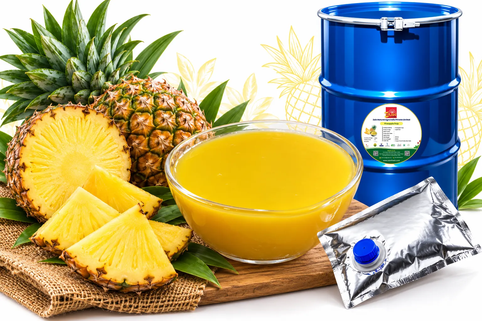Aseptic Pineapple Pulp