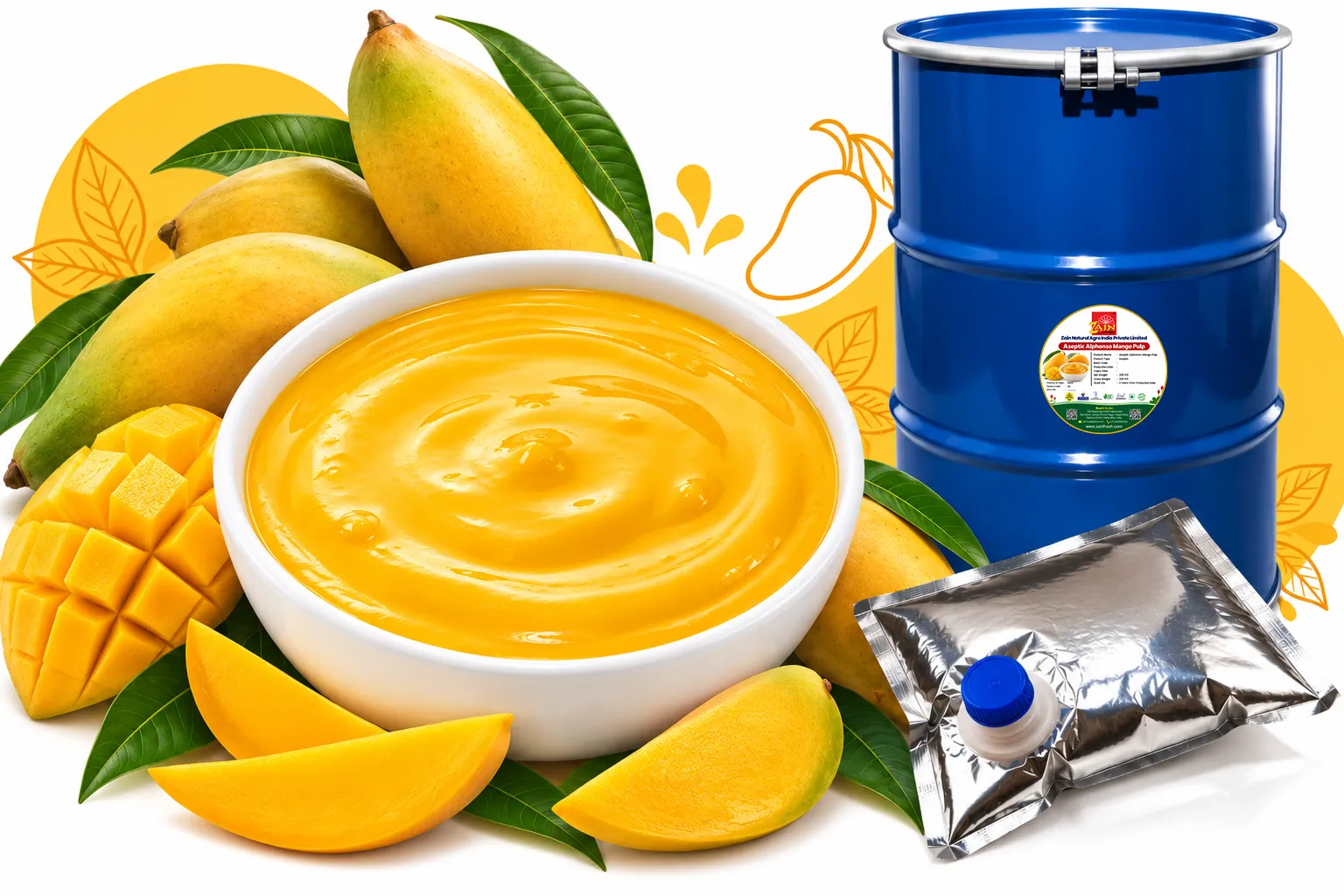 Aseptic Totapuri Mango Pulp