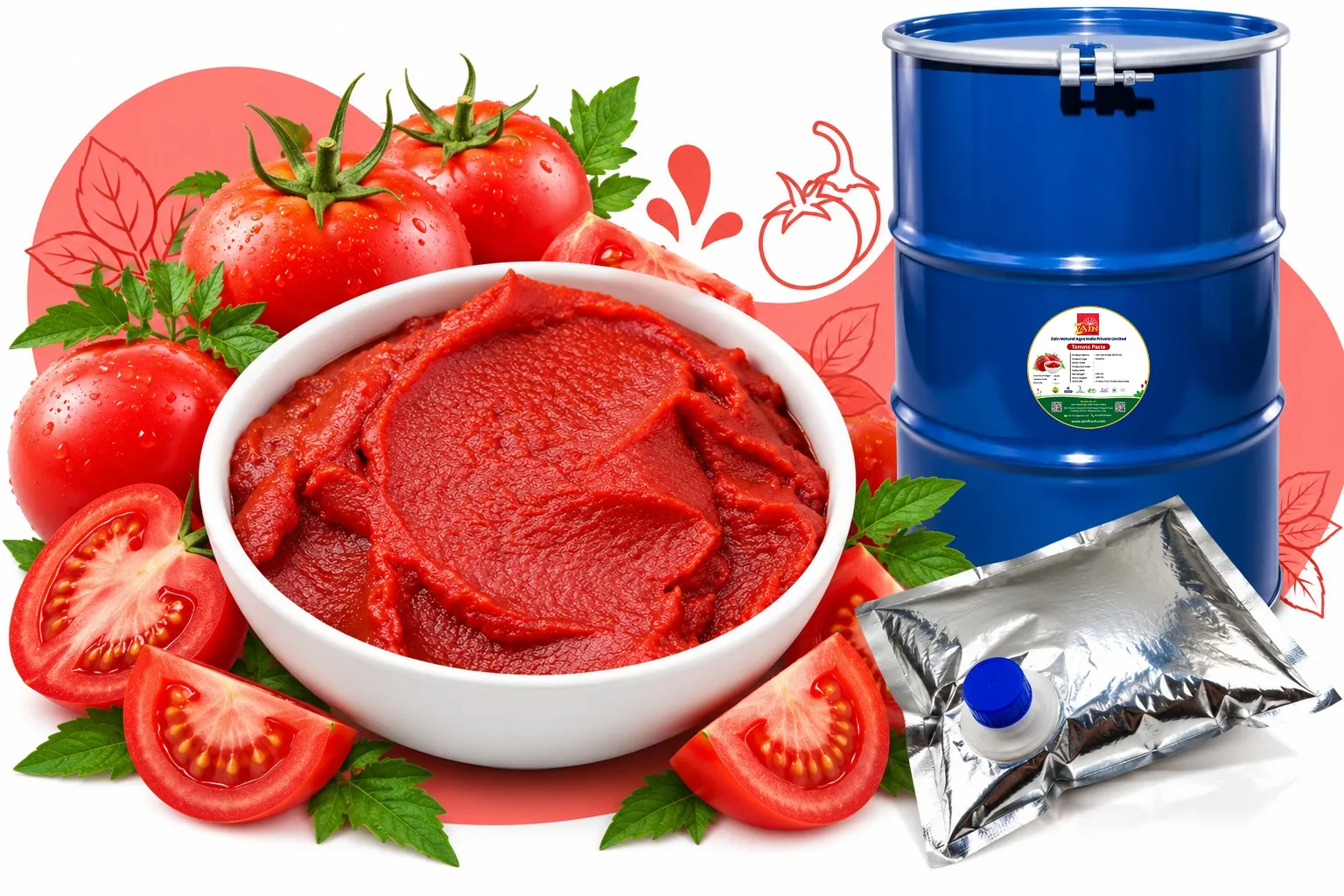Aseptic Tomato Paste 28/30 Brix