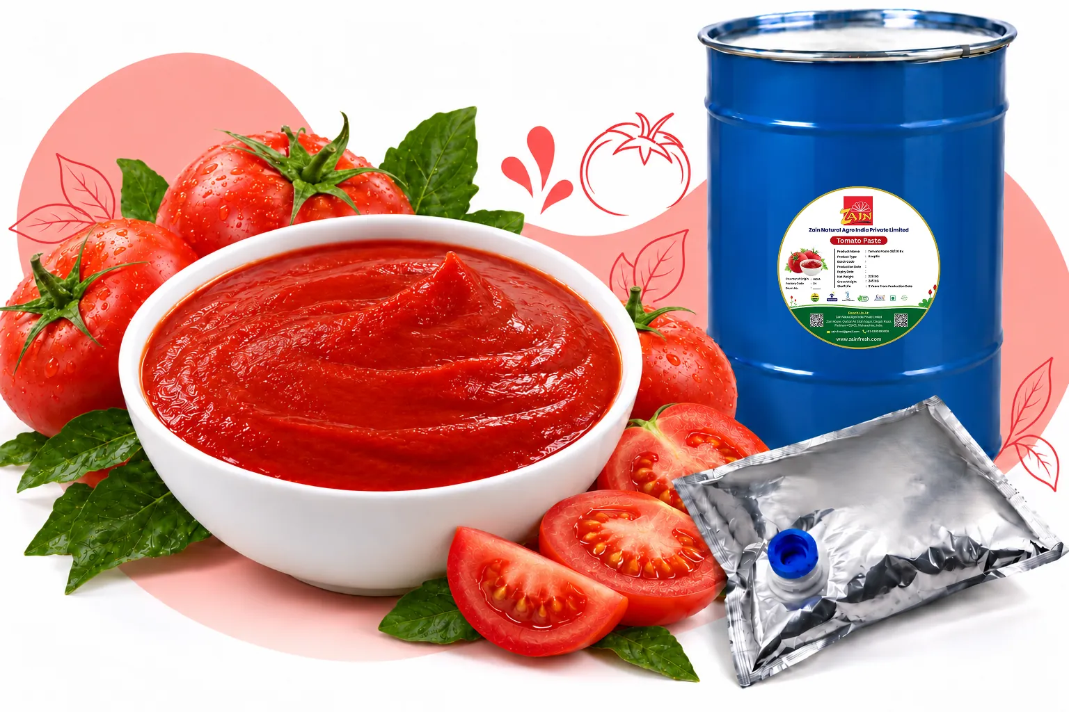 Aseptic Tomato Paste 28/30 Brix